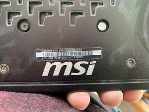 Msi GeForce 1060 6gb (1 foto / 2)