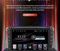 VW Volkswagen Android 10, 8" 2+32gb, DSP, RDS