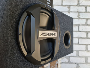 Alpine 12" 1000W ja võimendi, Hi-input, UUS (2 foto / 9)