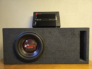 BF Team RED 12" 7000W ja Võimendi. Pult. UUS