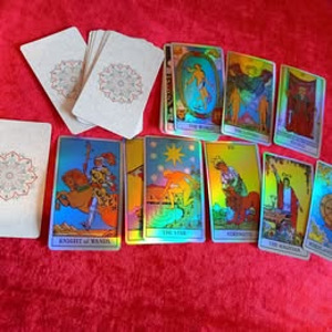 Waite'i Tarot. Holograafilised kaardid, pakk. (2 foto / 3)