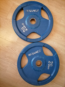 Прорезиненные диски wrange 2x20 кг (1 фото из 1)