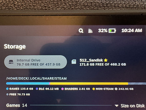 Steam Deck 500GB + 512GB SD (2 foto / 5)