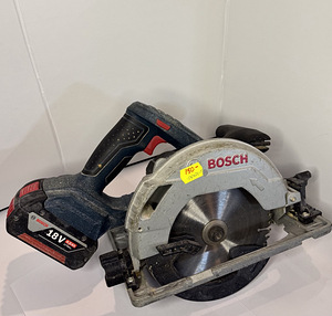 Bosch GKS 18V-57 G akukettsaag + aku 4 Ah (1 foto / 2)