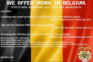 Töö Belgias.