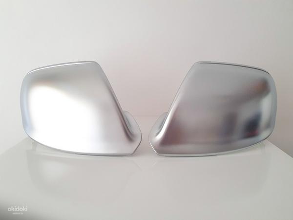 Накладки зеркал под матовый алюминий в фирменном стиле Audi (фото #6)