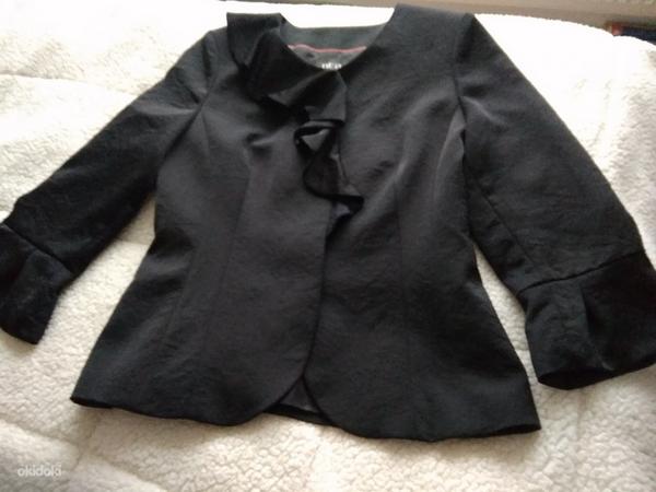 Uus must pintsak, suurus 38 - M, jakk, bleizer, siid (foto #1)