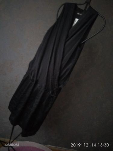 Uus pidulik must kleit, natukene laikiv, nagu siidist, 38 (foto #1)