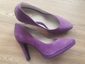ECCO новые кожаные фиолетовые туфли, 37