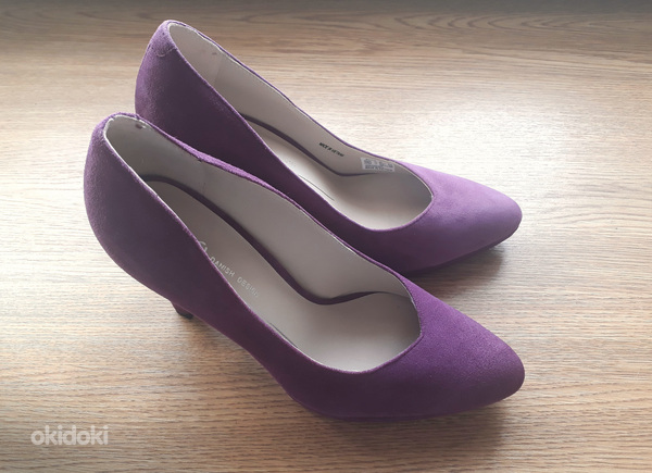ECCO новые кожаные фиолетовые туфли, 37 (фото #2)