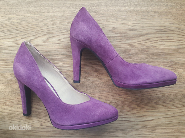 ECCO новые кожаные фиолетовые туфли, 37 (фото #3)