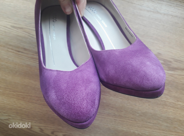 ECCO новые кожаные фиолетовые туфли, 37 (фото #7)