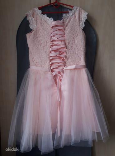 Праздничное светло-розовое платье (фото #4)