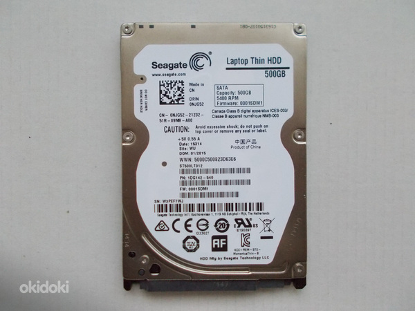 Seagate kõvaketas 500GB 2,5" (foto #1)