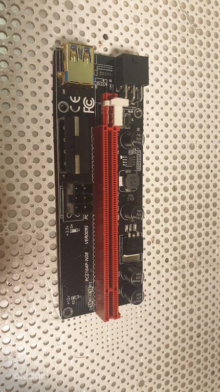 VER 009S PCI-E Riser 1X To 16X mining (foto #3)