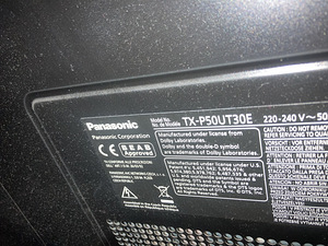 50" Full HD plasmateler Panasonic Viera TX-P30UT30E (2 foto / 4)