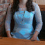 Голубое праздничное платье (фото #2)