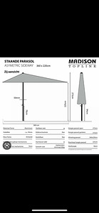 Varikatus Madison Asymmetrisch Sideway/Päikesevari Madison A (6 foto / 6)