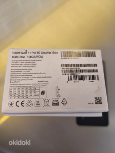 Xiaomi Redmi note 11pro 5g