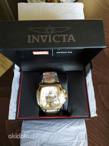 INVICTA Marvel Punisher Limited Edition Gold 37617. (фото #7)