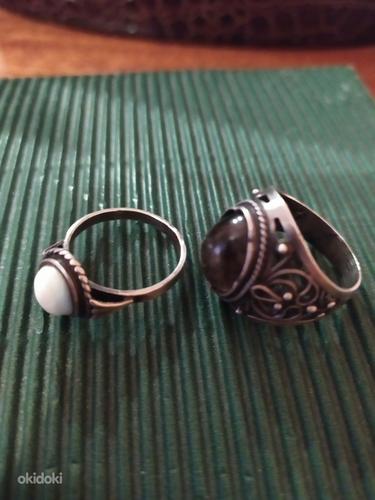 Серебряные перстень и кольцо (фото #1)