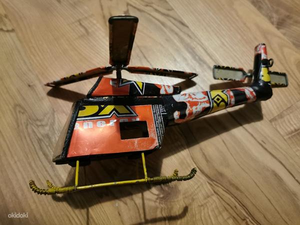 Energiajoogi purgist tehtud helikopteri mudel KÄSITÖÖ (foto #2)