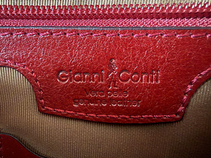 Uus nahast portfell Gianni Conti (punane) (2 foto / 5)