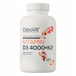 OstroVit Vitamin D3 4000 IU + K2 100 tabs (1 foto / 2)