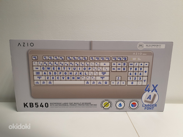 Uus klaviatuur Azio KB540 USB-C