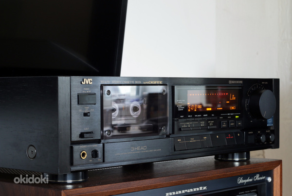 JVC TD-V711 BK kassettdekk (rihm vahetatud, 1988-90, 8,3kg) (фото #1)