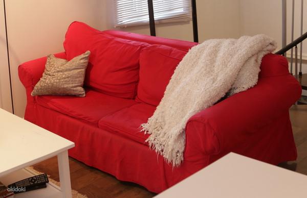 Диван-кровать IKEA Ektorp, 2м, легко стирающиеся чехлы (фото #1)