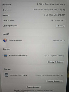 MacBook Pro 13” (2019) A1989, i5, 500GB, 8GB RAM (5 foto / 7)