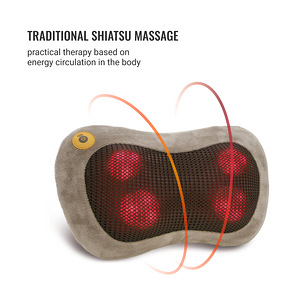 Массажная подушка Shiatsu, роликовый массаж, 3D массаж GESS