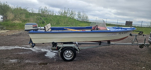 Mootorpaat marino mustan + haagis + mootor evinrude 20hp (6 foto / 7)
