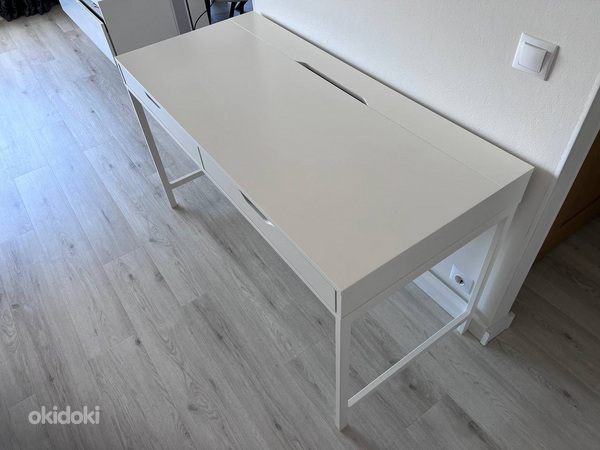 IKEA письменный стол ALEX, 132x58 см, белый. 804.834.38 (фото #6)