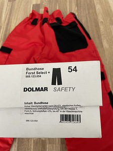 Dolmar uued saemehe turvapüksid 54 suurus (4 foto / 5)