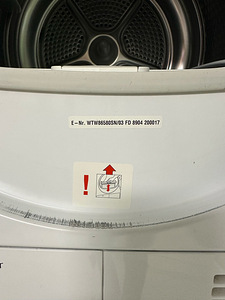 Pesukuivati Bosch EcoLogixx7, WTW86580, väga heas korras (2 foto / 4)