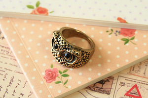 Wise Owl cute boho chic fashion accessory Ring