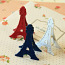 Eiffel Tower desk clip card holder set 3pc (photo #1)