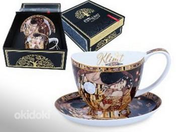 Tass ja desserttaldrik «Suudlus » G.Klimt 350 ml (foto #1)
