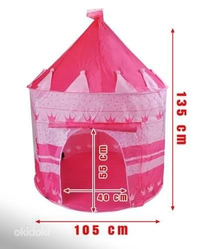 Игровая палатка замок, розовая, НОВАЯ (фото #3)