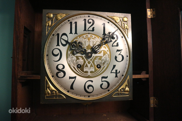 Редкие настенные часы Ленцкирх 1905 г. (фото #5)