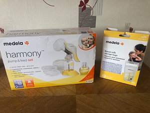 Medela Harmony насос и пакеты для хранения грудного молока (20 шт.)