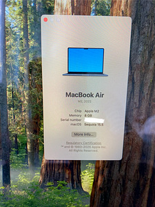 Apple Macbook Air M2 2022 Midnight аккумулятор 99% (5 фото из 8)