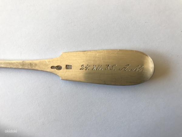 Ложка, серебро 875, 16.5 см, 23г, год 24.XII.1935 (фото #3)