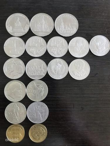 Монеты, 1 рубль, 5 рублей, 5 крон (фото #2)