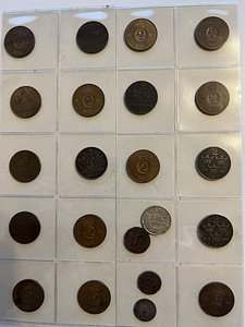 Rootsi müntide kollektsioon, Krona, Öre, Kronor mündid lo1 (3 foto / 10)