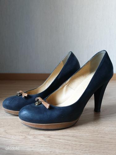 Туфли кожаные женские обувь на каблуке 38 (фото #2)