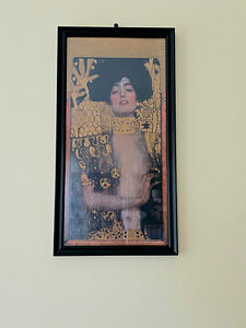 Seinapilt raamil Gustav Klimt maalist Juudit pilt (7 foto / 9)