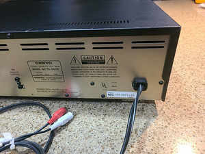 Onkyo Integra TA-2600 3 Head Stereo Cassette Tape Deck R1 (8 foto / 10)
